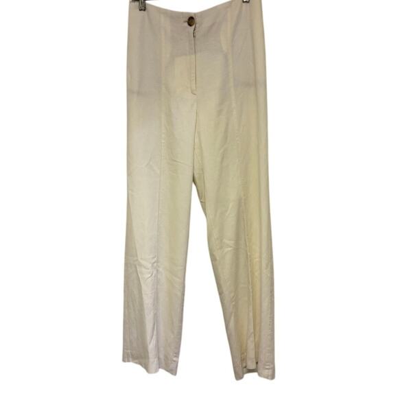 Ann Taylor White Linen Blend Pants Size 6 - Picture 1 of 7